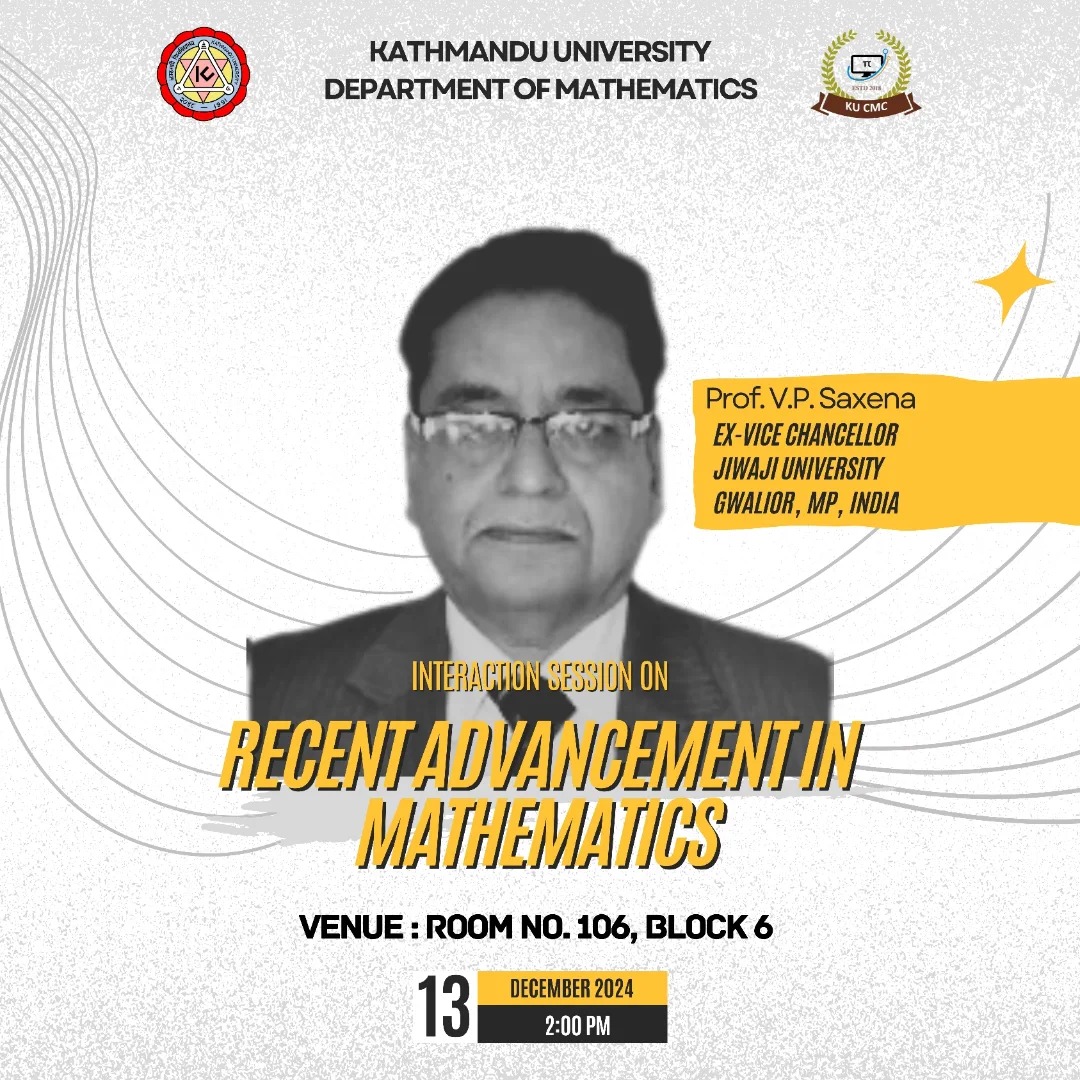 Interaction Session on Recent Advancements in Mathematics